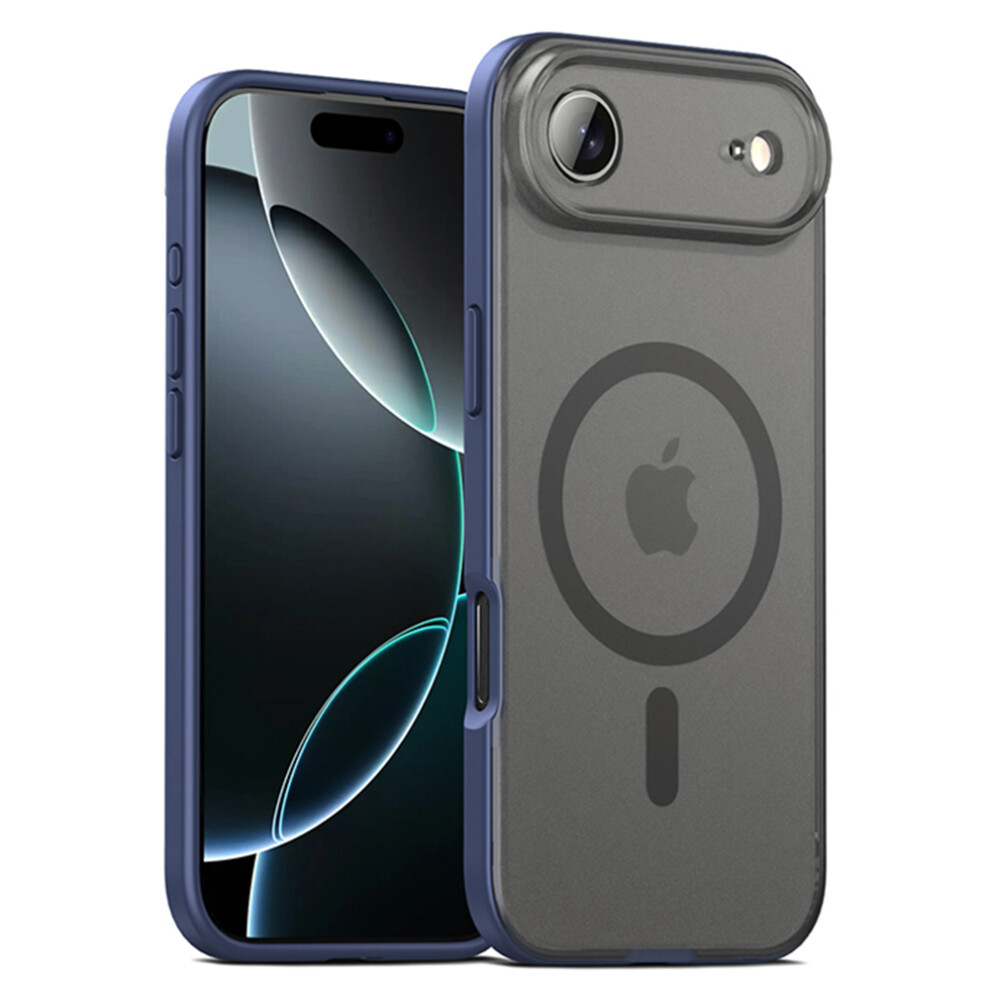 (Blue) Ipaky For Iphone Air Magnetic Case Shockproof Pc + Tpu Matte Phone Cover Blue 6914294373112