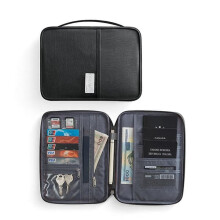 Passport Storage Bag for Family Travel with Card Pockets
