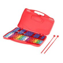 Xylophone for Kids with 2 Mallets and Tuned Notes Red