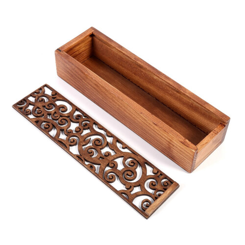Wooden Pencil Case Desktop Stationery Organizer 4-Pack 2