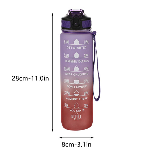 Gourde scolaire 950 ml (32 oz) étanche à large ouverture 1