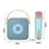 Bluetooth 5.3 karaoke mic and speaker system with portable 3