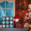 Blue Christmas Tree Ball Ornaments Plastic 9 PCS 5