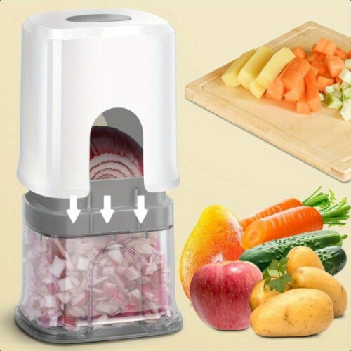 Feliator Manual Multifunctional Legume Cutter 3 Blades White Kitchen Tool 2
