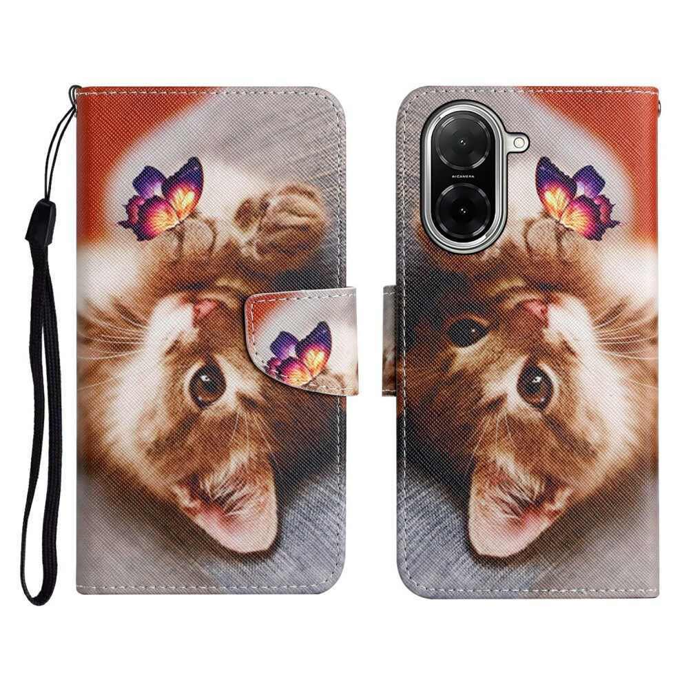 (Butterfly Cat) For Xiaomi Redmi A5 4G (171.7Mm) Case Pattern Printing Protective Leather Folio Phone Cover With Wrist Strap 6914291944230