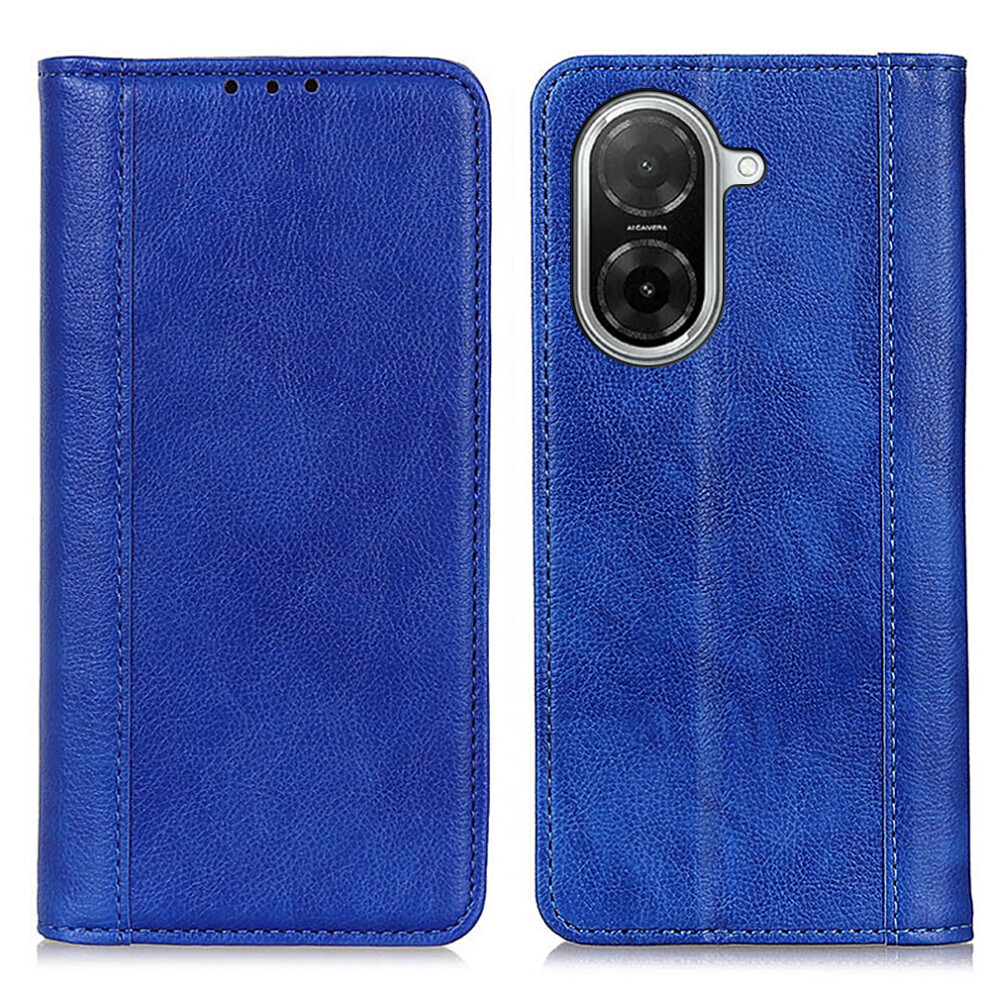 (Blue) For Xiaomi Redmi A5 4G (171.7Mm) / Poco C71 4G Stand Case Split Leather Litchi Texture Wallet Phone Cover Blue 6914290105885