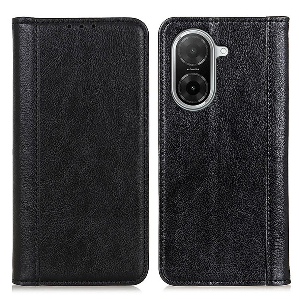 (Black) For Xiaomi Redmi A5 4G (171.7Mm) / Poco C71 4G Stand Case Split Leather Litchi Texture Wallet Phone Cover Black 6914295890472