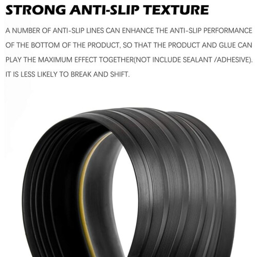 2X Universal Garage Door Bottom Threshold Seal Strip  Rubber (10Ft, Black) 2