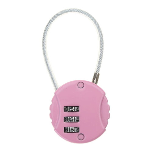 Zinc Alloy Combination Padlock Small Security Cable Lock 1