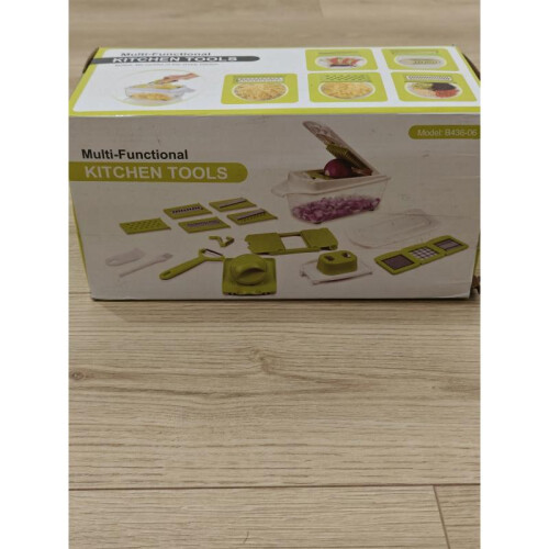 23 in 1 Vegetable Cutter, Stainless Steel Blade, Ergonomic Design, Easy to Clean, Multi-Function Kitchen Slicer 2