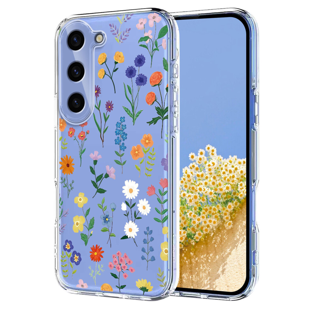 (Daisies) For Samsung Galaxy S24 Case Butterfly Floral Pattern Printing Tpu Phone Back Cover 6914298303795