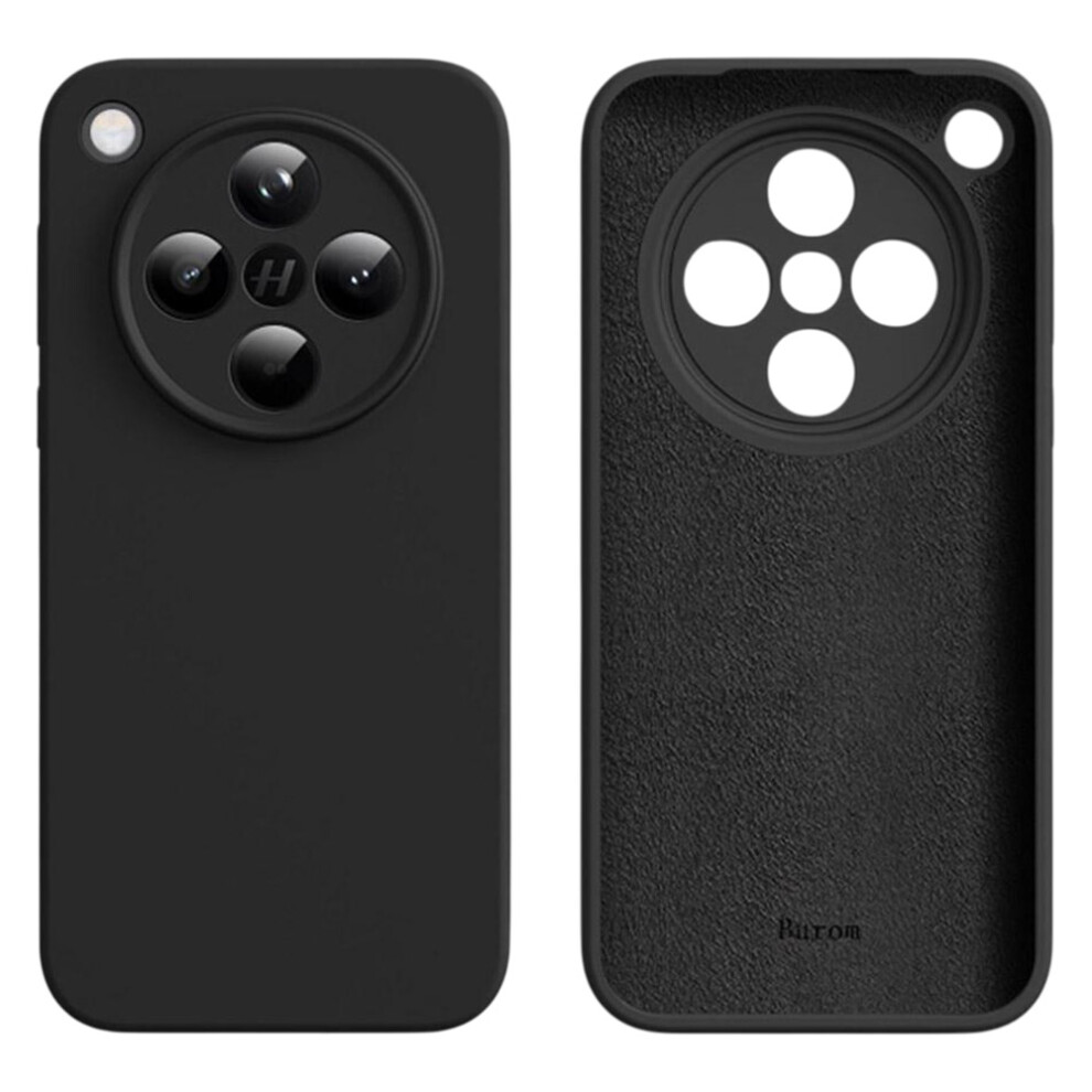 (Black) For Oppo Find X8 5G Case Precise Cutouts Liquid Silicone + Pc Shockproof Phone Cover Black 6914298744970