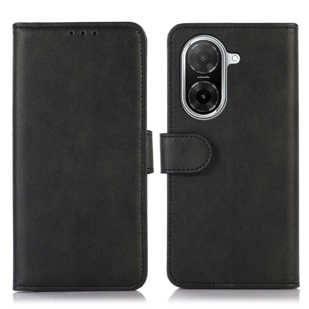 (Black) For Xiaomi Redmi A5 Nfc (Eu) (173.45Mm) Case Cowhide Texture Leather Wallet Phone Cover With Stand Black 6914297599014