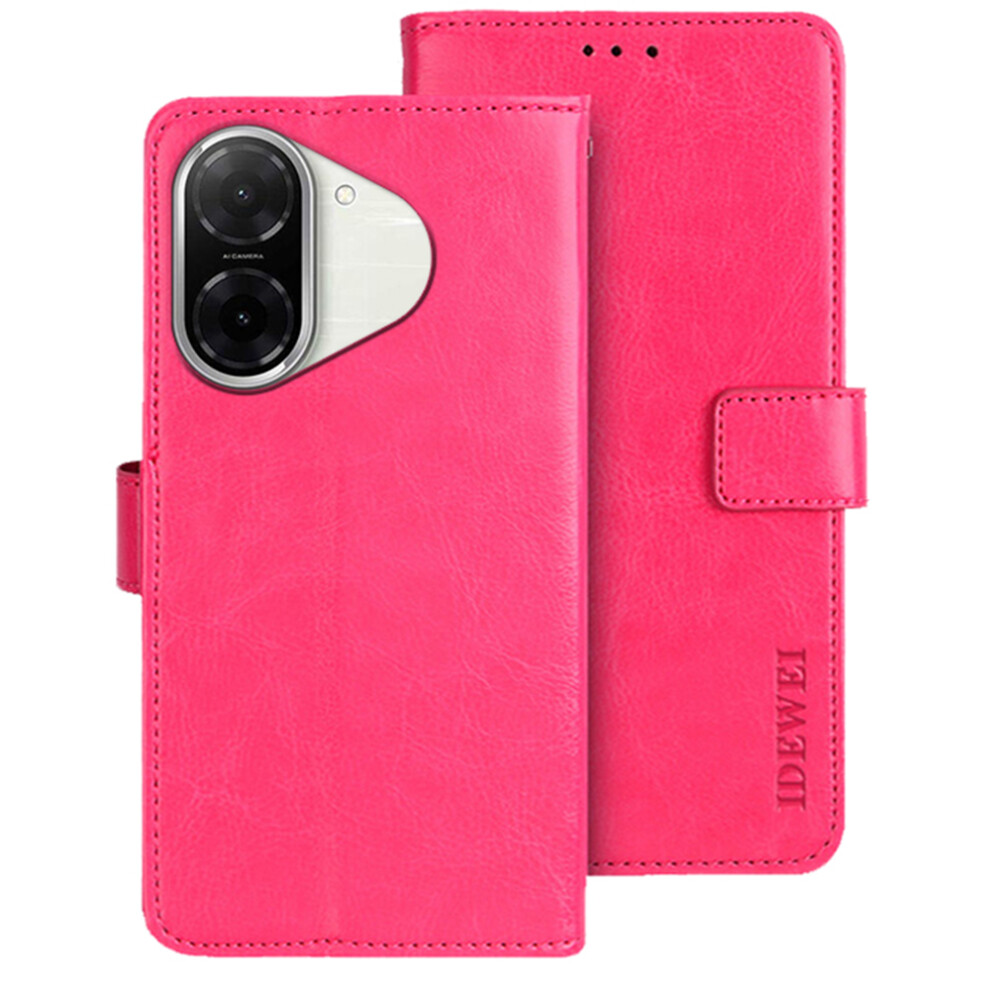 (Rose) Idewei For Xiaomi Redmi A5 Nfc (Eu) (173.45Mm) Stand Case Crazy Horse Texture Leather Phone Cover 6914294817630