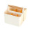 Portable craft storage caddy with handle and adjustable 2