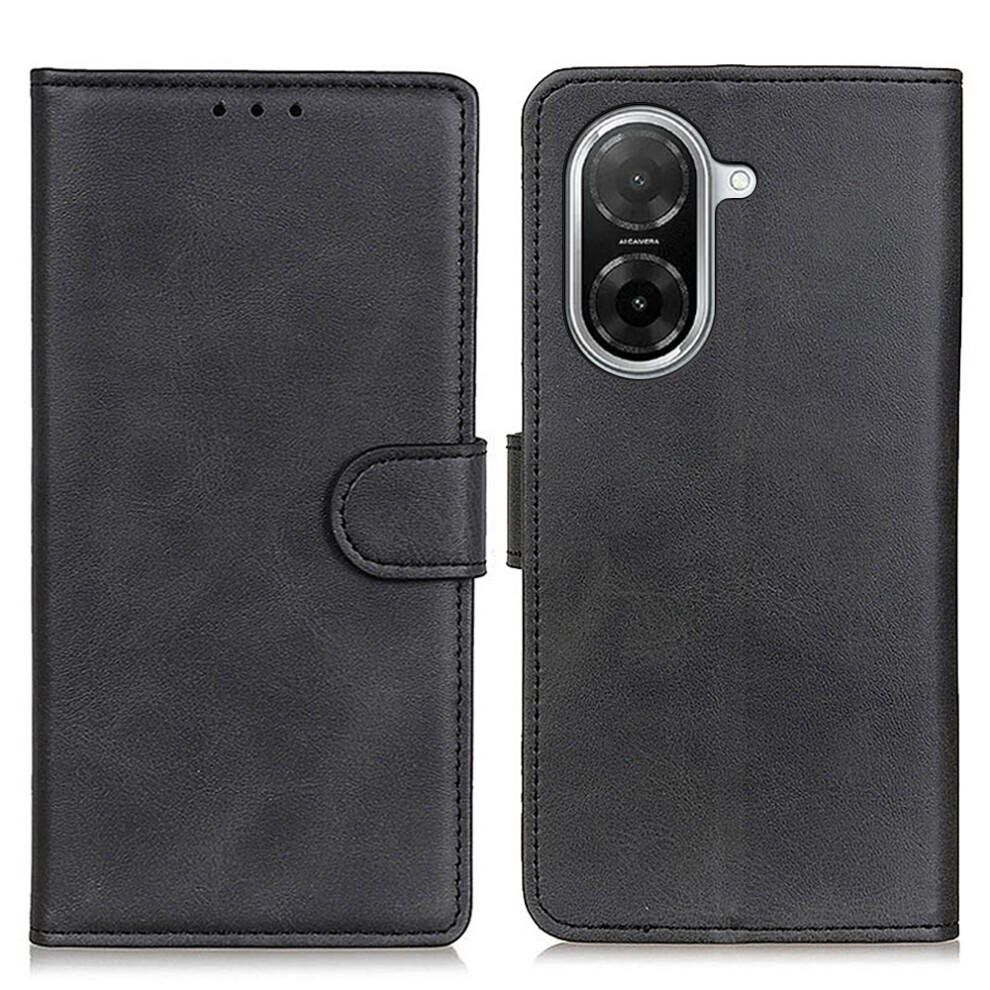 (Black) For Xiaomi Redmi A5 Nfc (Eu) (173.45Mm) Case Cowhide Texture Leather Wallet Stand Phone Cover Black 6914291524906