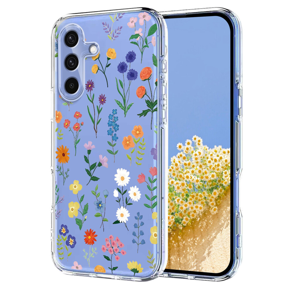 (Daisies) For Samsung Galaxy A56 5G Case Butterfly Floral Pattern Printing Tpu Phone Back Cover 6914294110359