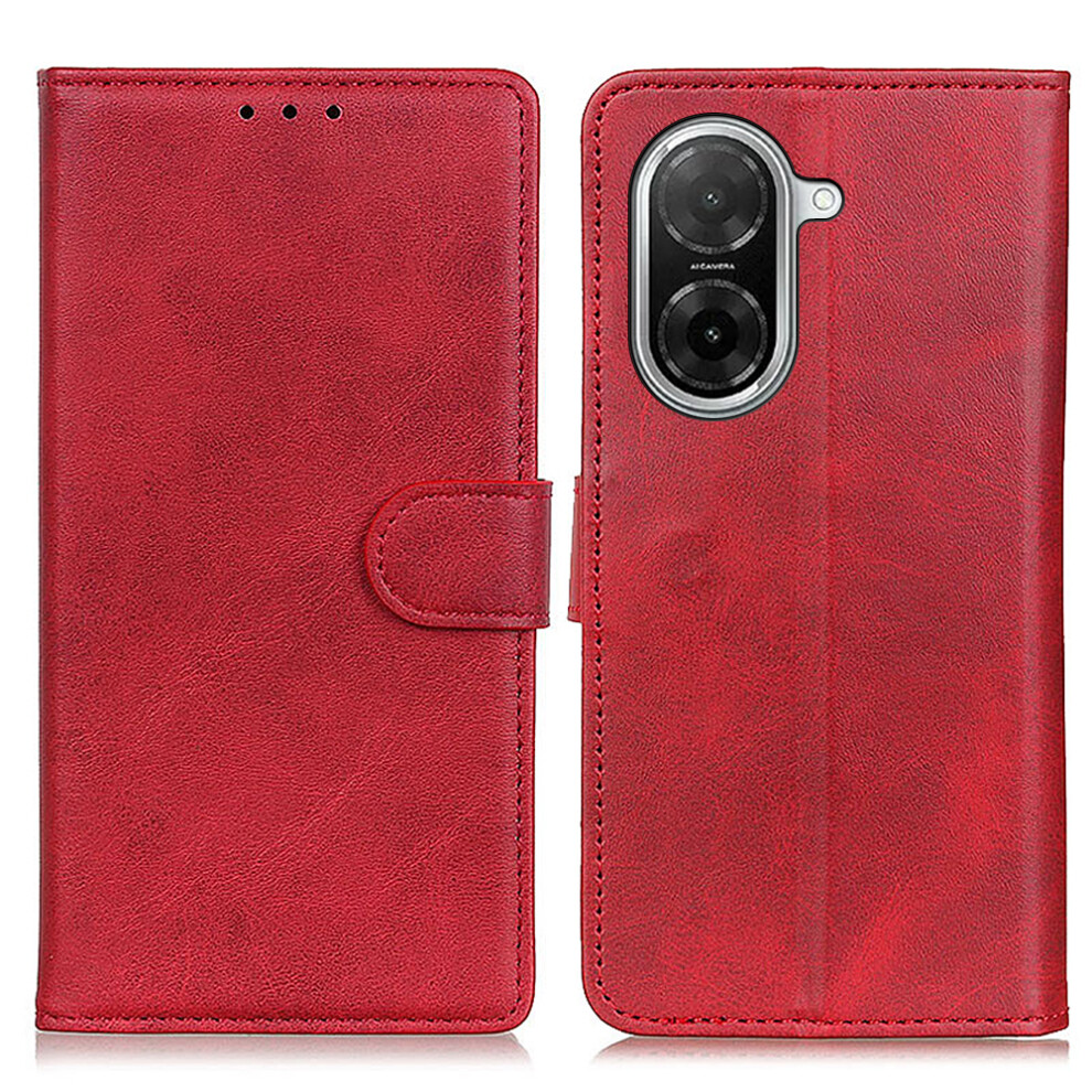 (Red) For Xiaomi Mi A5 Nfc (Eu) (173.45Mm) Case Cowhide Texture Leather Wallet Stand Phone Cover Red 6914298691885