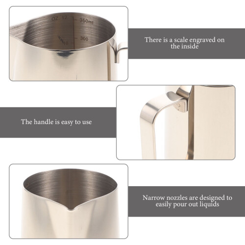 Handdampfgarer für Latte Macchiato, ergonomischer Milchkännchen 2