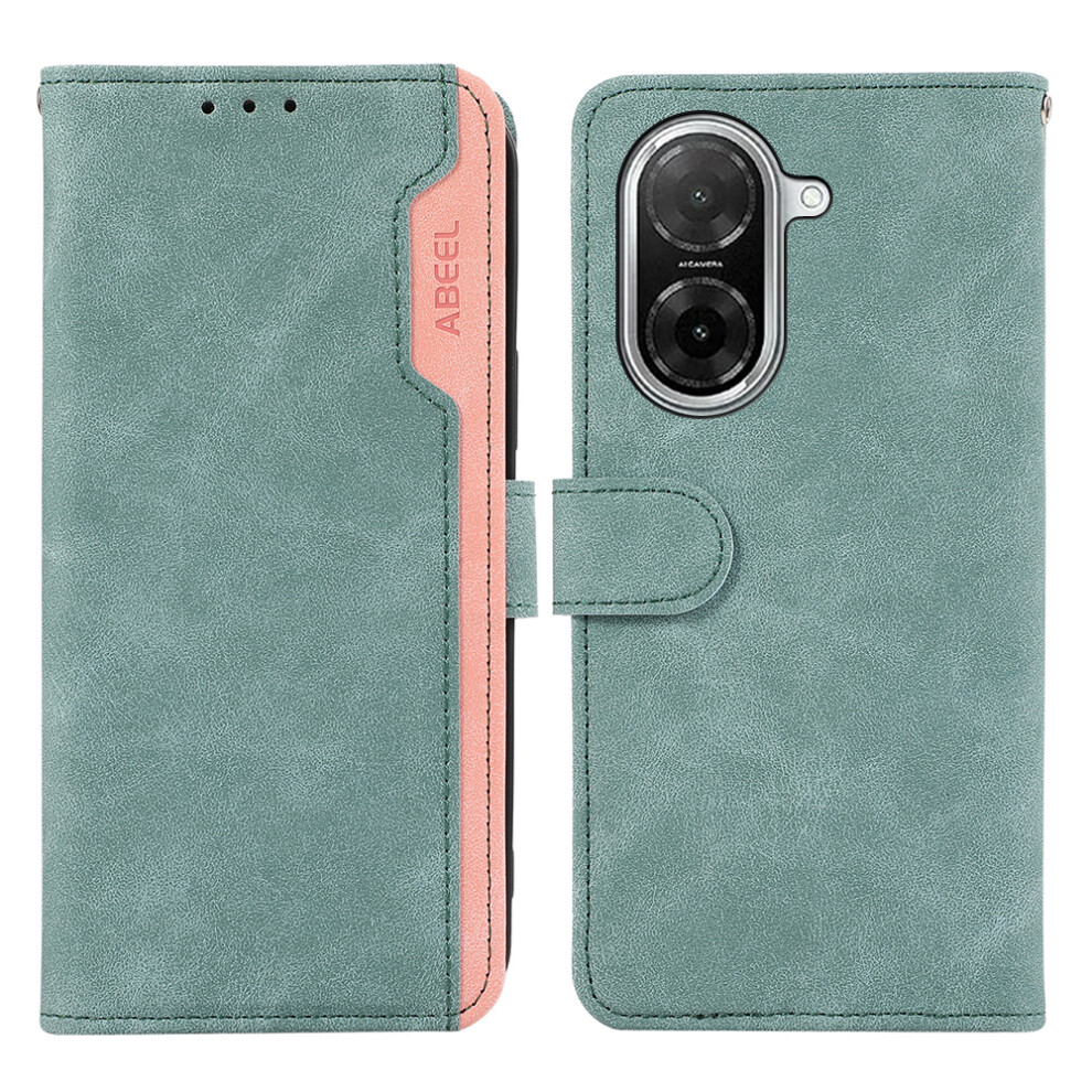 (Baby ) Abeel For Xiaomi Redmi A5 4G (171.7Mm) / Poco C71 4G Case Color Splicing Leather Flip Phone Cover Rfid Blocking Blue 6914293137524