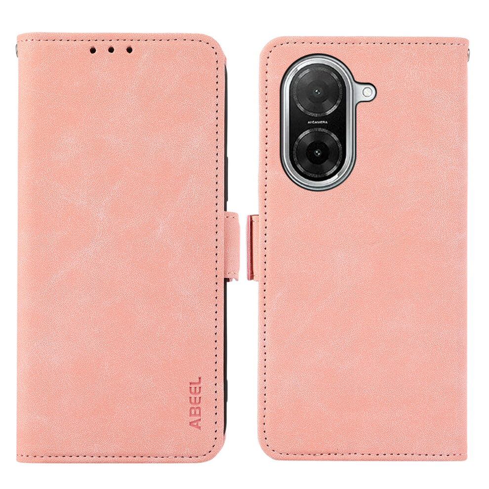 (Pink) Abeel For Xiaomi Redmi A5 Nfc (Eu) (173.45Mm) Case Pu Leather Folio Stand View Rfid Blocking Phone Cover Pink 6914290969104