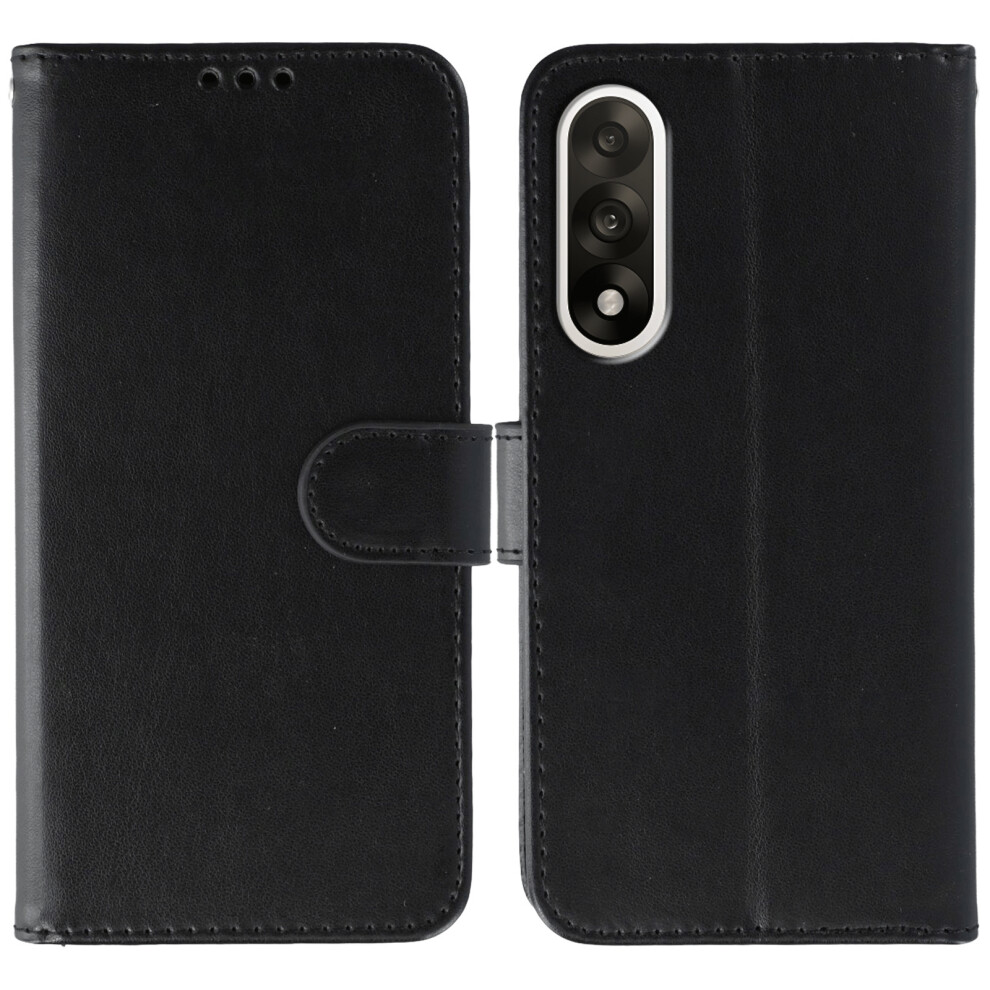 (Black) For Oneplus Ace 5 Ultra 5G / Nord 5 5G Case Pu Leather Flip Wallet Phone Cover With Strap Black 6914291328191