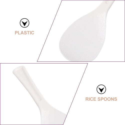 Rice Cooker Spoon Set White 4 Pcs 2