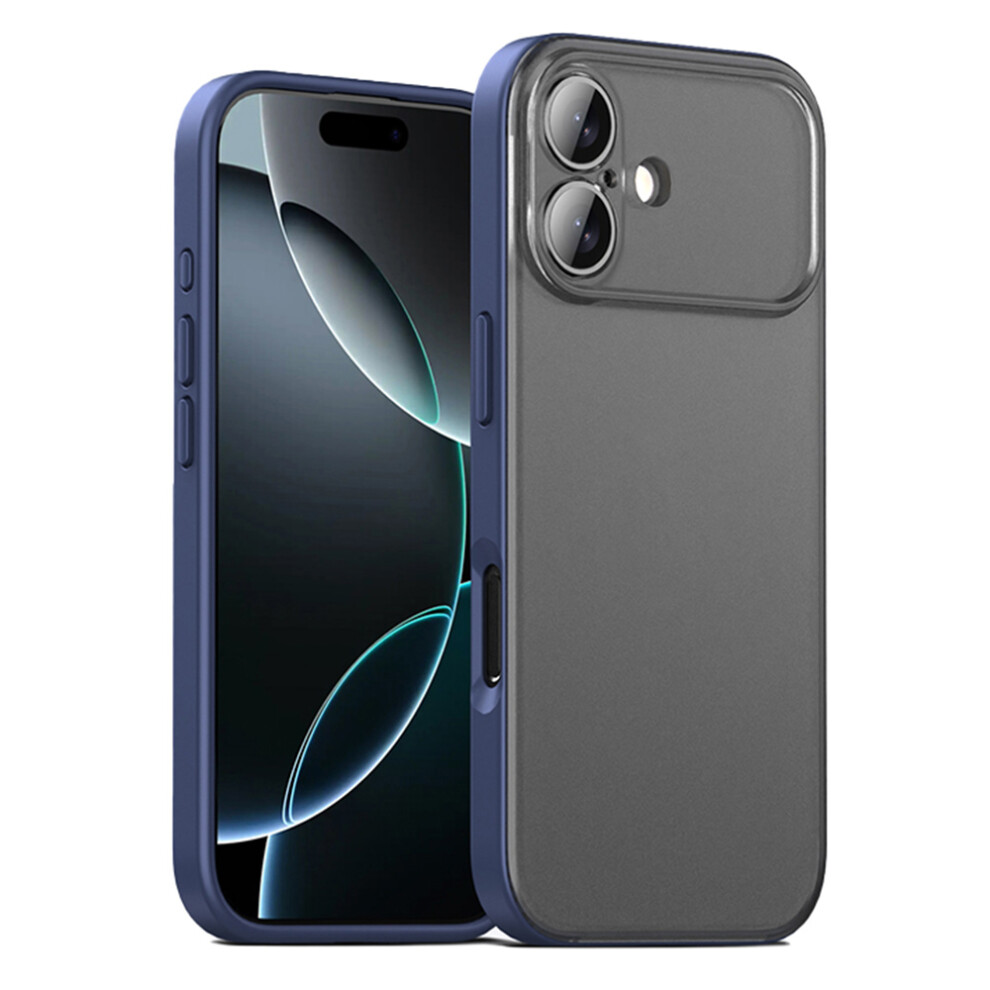 (Blue) Ipaky For Iphone 17 Case Shockproof Pc+Tpu Matte Phone Cover Blue 6914298668344