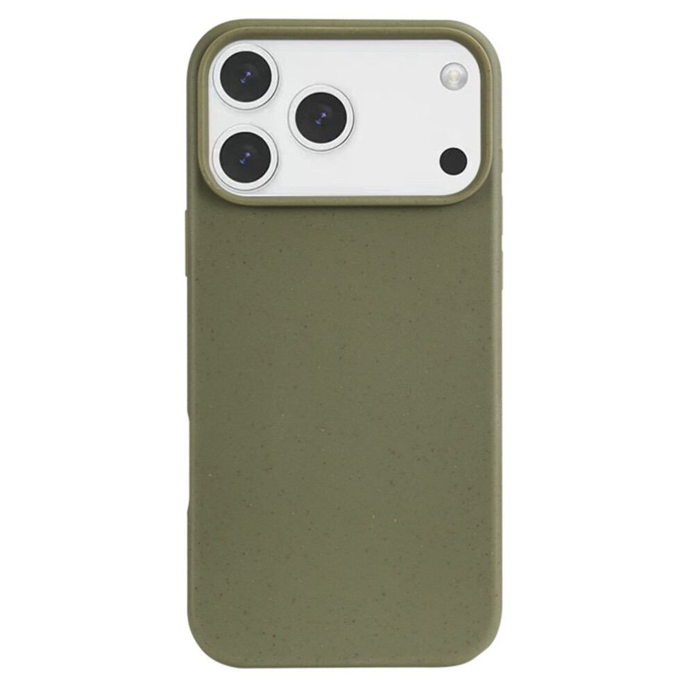 (Blackish ) For Iphone 17 Pro Max Case Biodegradable Wheat Straw + Tpu Matte Phone Cover Green 6914292171840