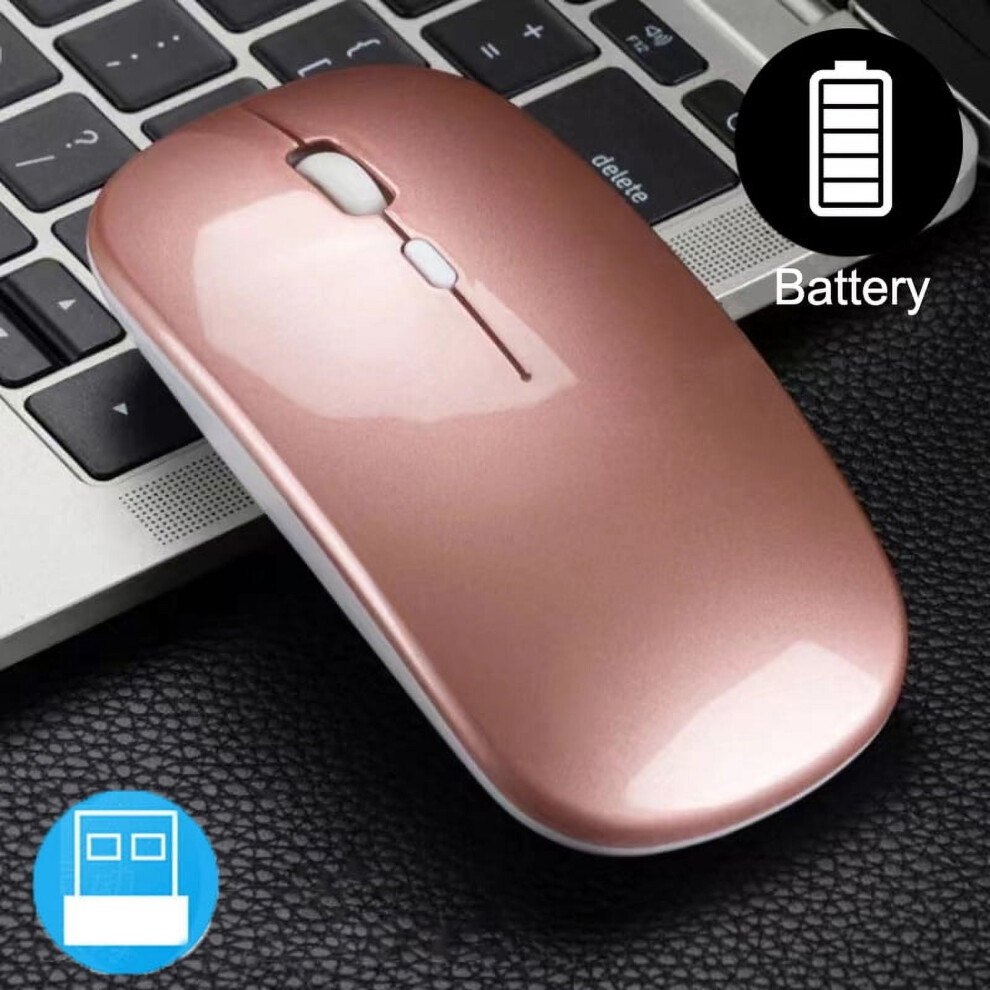 Wireless Bluetooth Mouse Usb Rechargeable Rgb 2.4Ghz 1600Dpi Light 972745801450