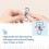 D-ring rotating carabiner for keys and crafts 64 pcs 2