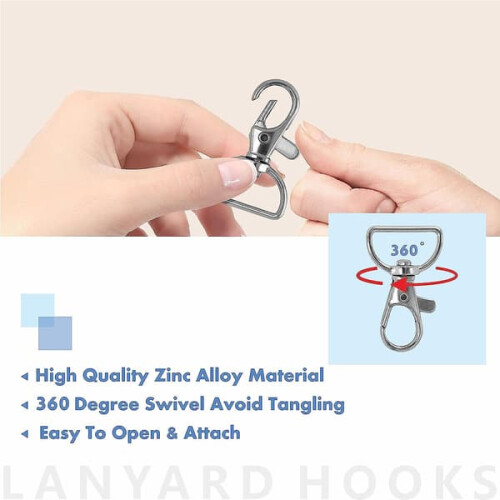 D-ring rotating carabiner for keys and crafts 64 pcs 1