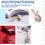 D-ring rotating carabiner for keys and crafts 64 pcs 3