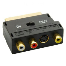 RCA to Scart adapter for DVD recorder TV projector