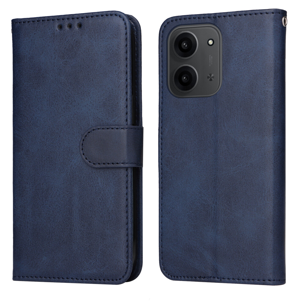 (Blue) For Xiaomi Redmi 15C 4G (Global) (171Mm) / Poco C85 4G (171Mm) Case Wallet Pu Leather Folio Flip Phone Cover Blue 6914294533745