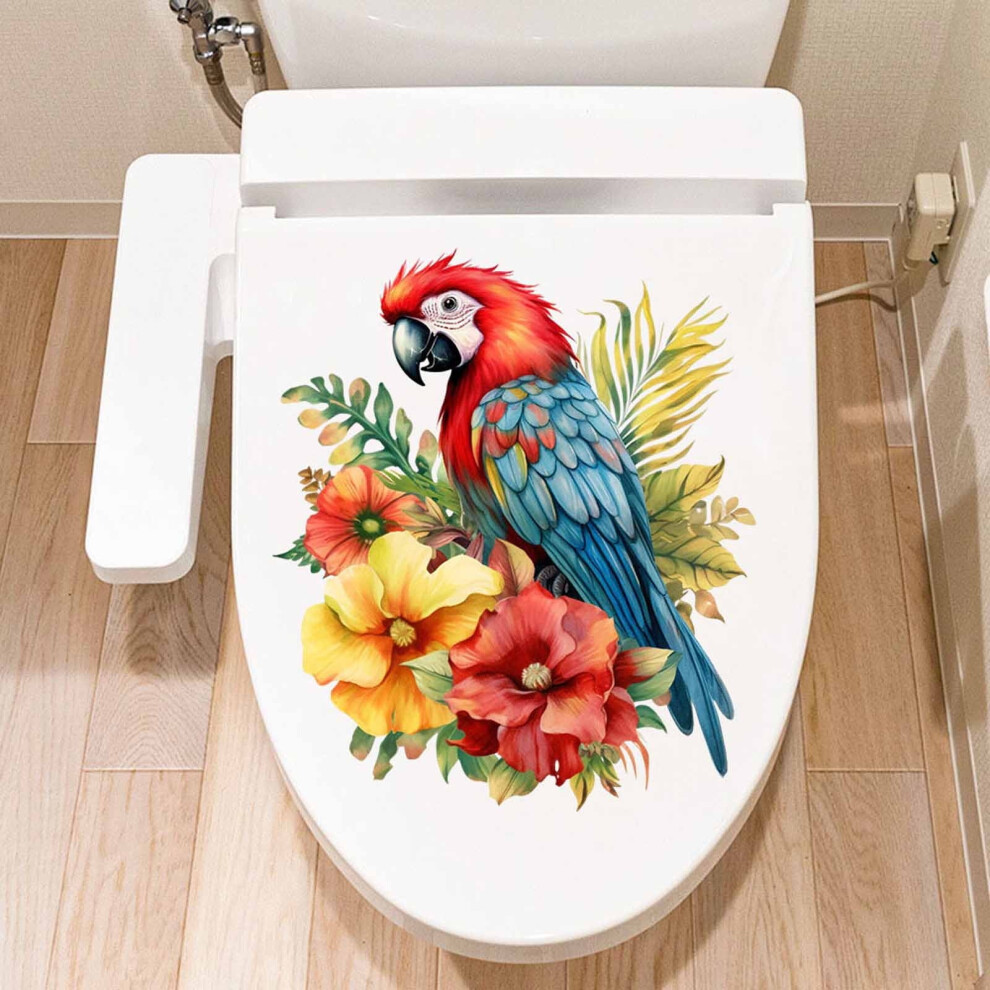 Cailmei Parrot Flower Wall Sticker For Living Room, 900881694490