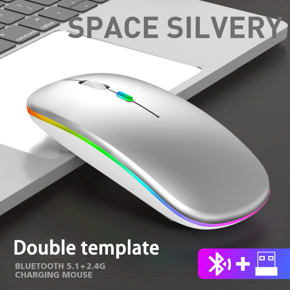 Rechargeable Bluetooth Wireless Mouse 1600Dpi 972745803553