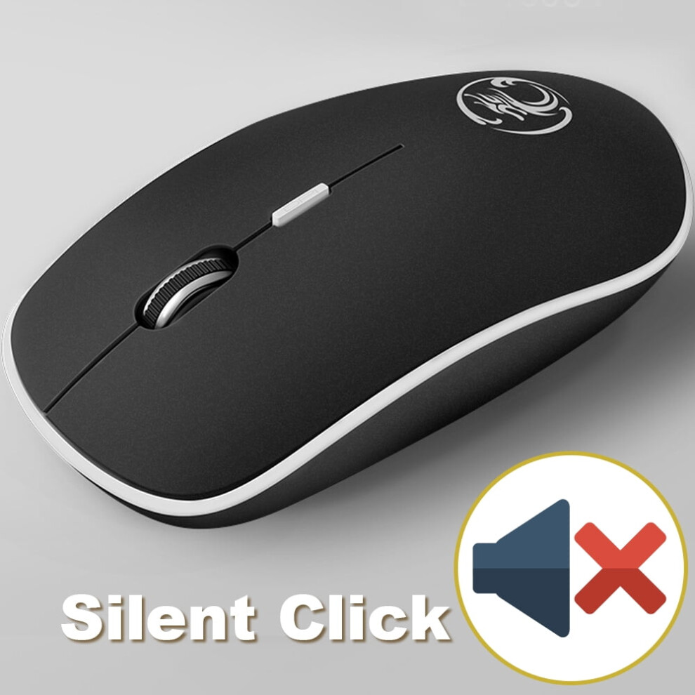 Imice Wireless Mouse Silent 1600 Dpi Ergonomic Usb Mouse 972745801313