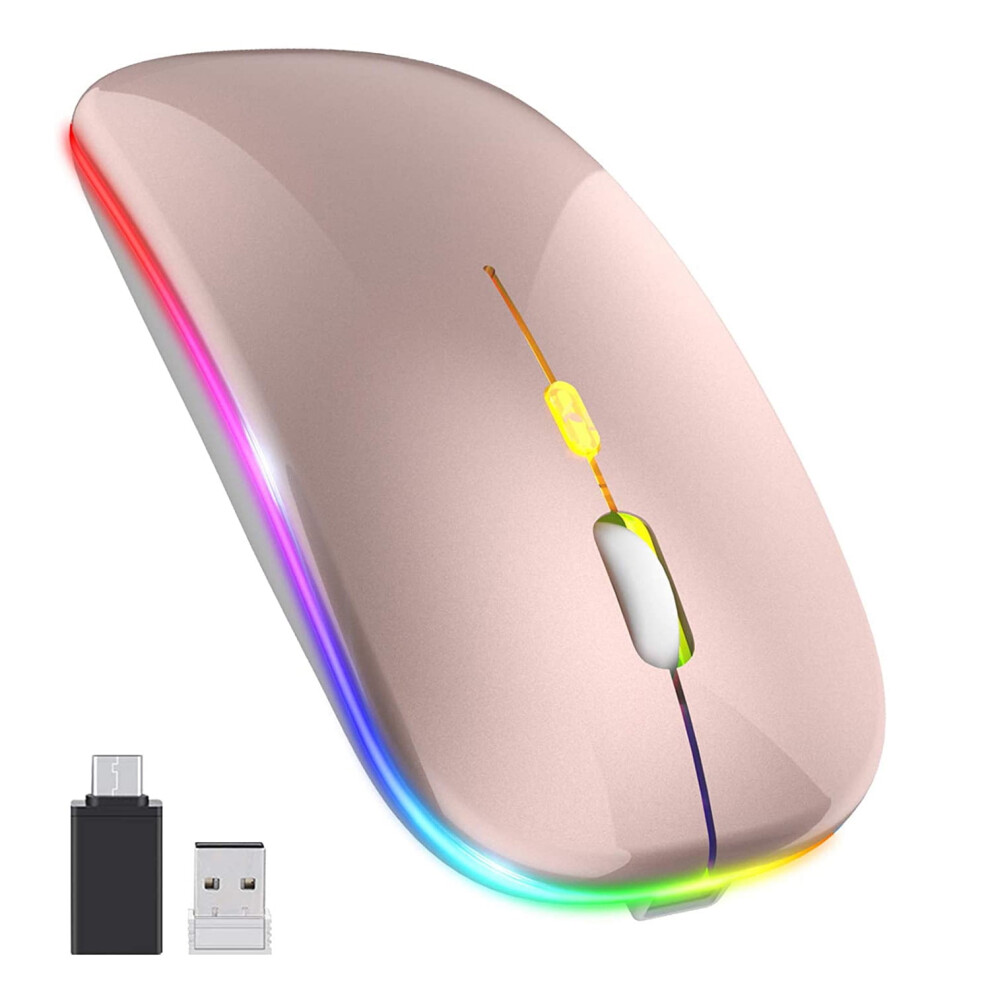 Wireless Mouse Rechargeable Slim Silent 2.4G Optical 972745801375