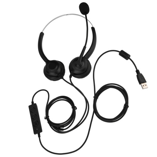 USB Headset with Mic Mute and Noise Cancellation 1