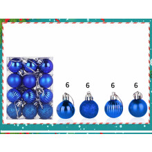 Christmas Balls Blue 30mm 48 Pieces