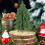 PRETXORVE Mini-Weihnachtsbaum mit Holzsockel 2