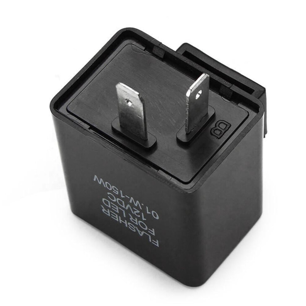 12V 2-Pin Led Flasher Relay For Motorcycle Turn Signals 900881695961