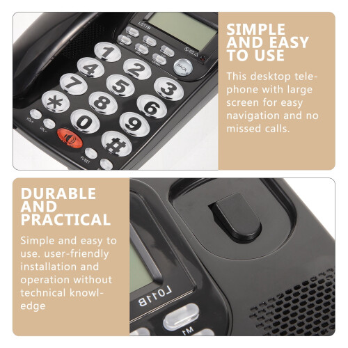 ITSELFER Desktop Telephone Office Tabletop Phone 2