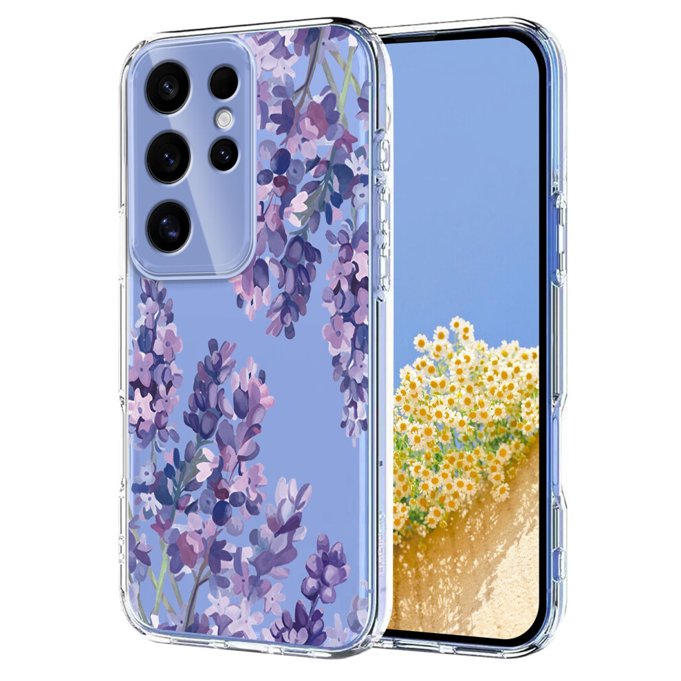 (Wisteria) For Samsung Galaxy S25 Ultra Case Butterfly Floral Pattern Printing Tpu Phone Back Cover Wisteria 6914299934974