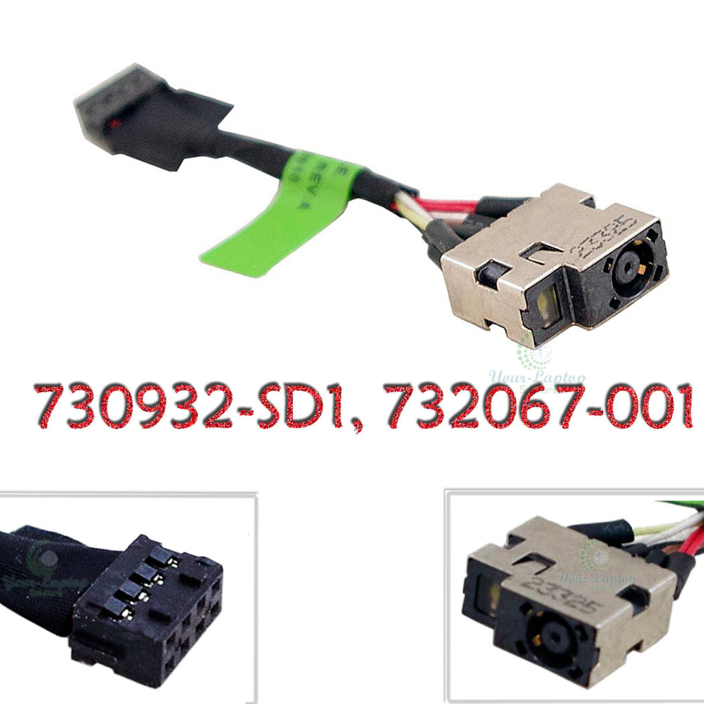 Ac/Dc Power Jack Socket Harness For Hp Pavilion 730932-Yd1 900881668170