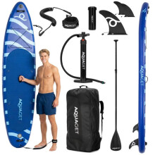 Tabla SUP inflable - SPRINGOS - Aquaget 350 cm - Construcción DWF Dropstitch - Superficie EVA antideslizante - 3 aletas