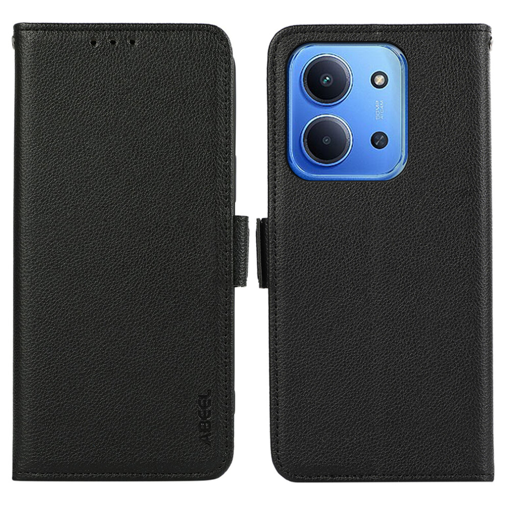 (Black) Abeel For Xiaomi Redmi 15C 4G (Global) (171Mm) / Poco C85 4G (171Mm) Case Litchi Texture Leather Rfid Blocking Phone Cover Black 6914293802910