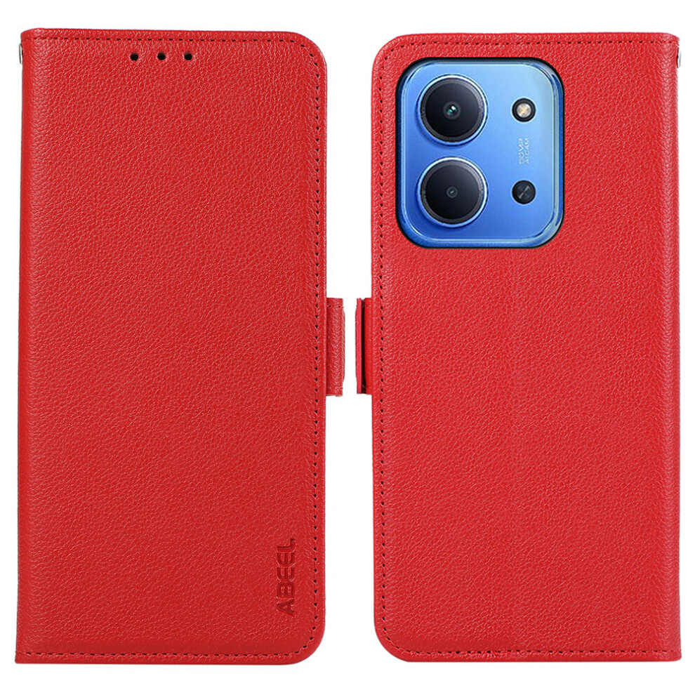(Red) Abeel For Xiaomi Mi 15C 5G (Eu) (173Mm) / 15C 4G (Eu) (173Mm) Case Litchi Texture Leather Rfid Blocking Phone Cover Red 6914297456836