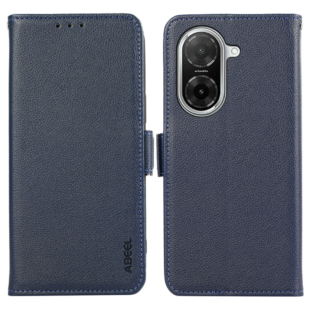 (Blue) Abeel For Xiaomi Poco C71 4G / Redmi A5 4G (171.7Mm) Case Litchi Texture Leather Rfid Blocking Phone Cover Blue 6914290580651